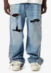 1989 Studio Y2k Embroidered Denim Jeans In Blue