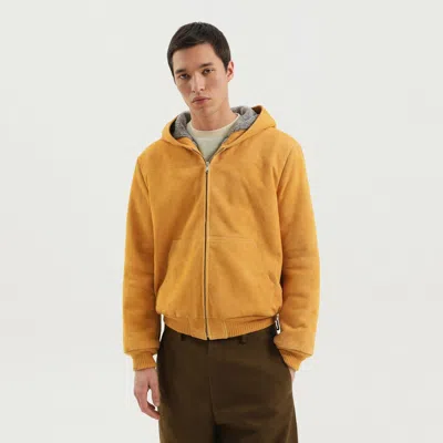 1989 Studio Suede Hoodie With Hood And Pockets In Yellow