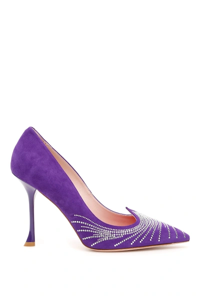 Roger Vivier I Love Vivier 100 Pumps In Giglio Medio (purple)