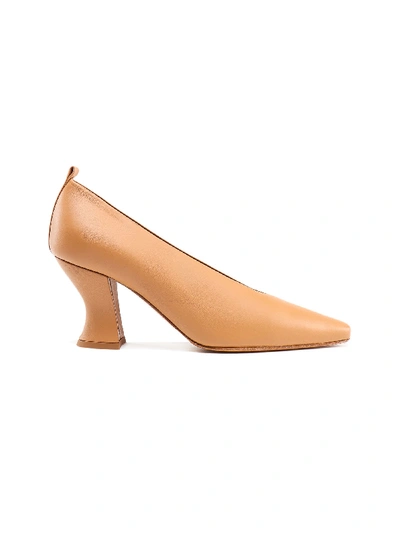 Bottega Veneta Curved Heel Pumps In Nude