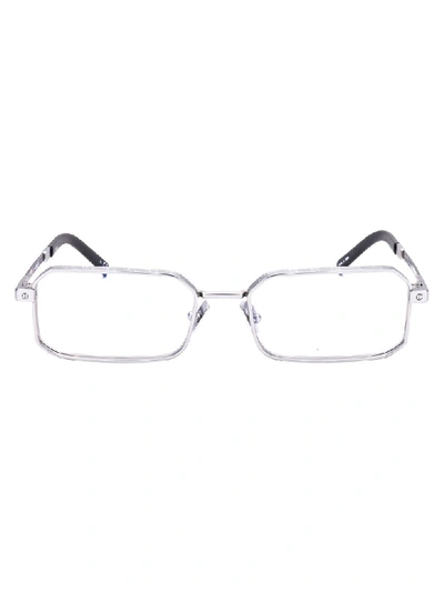 Hublot Silver-tone Titanium Rectangular Eyeglasses