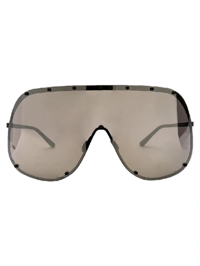 Rick Owens Sunglasses In Black/gld