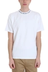 ACNE STUDIOS WHITE COTTON NAVID T-SHIRT,11010166