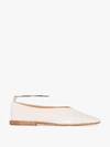 JIL SANDER JIL SANDER WHITE ANKLET-EMBELLISHED PUMPS,JS33056A1002914096855