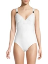 AMORESSA BY MIRACLESUIT Deep V-Neck One-Piece Swimsuit