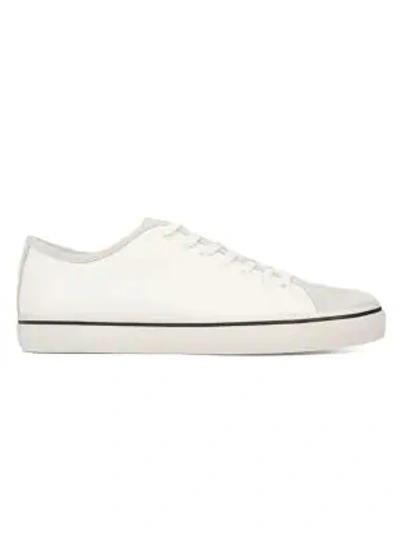 Vince Men's Farrell Canvas & Suede Low-top Sneakers In Cream