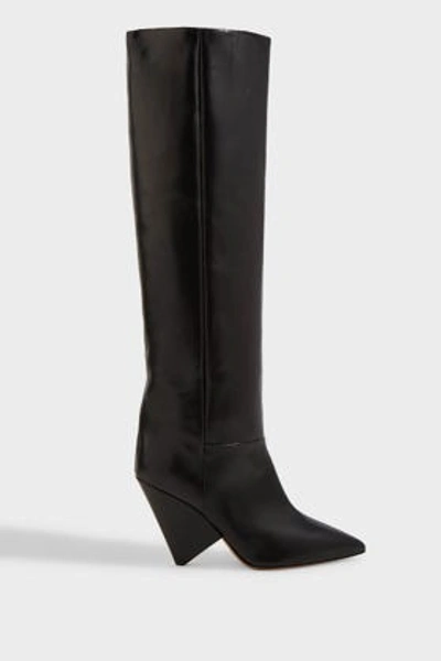 Isabel Marant Lokyo Knee-high Leather Boots In Black