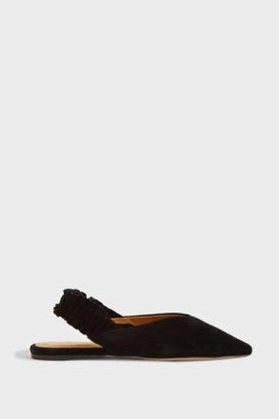 Isabel Marant Linta Leather Slingback Sandals In Black