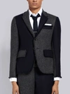 THOM BROWNE FRAYED EDGES HIGH ARMHOLE SPORT COAT,MJC159T0379313518951