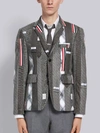 THOM BROWNE THOM BROWNE SUITING TIE EMBROIDERY CLASSIC SPORT COAT,MJC001E0521013518943