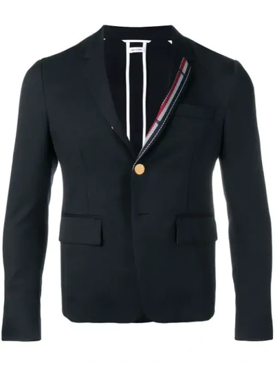 Thom Browne Men's Wool Seersucker Unconstructed Sport Jacket In Blue