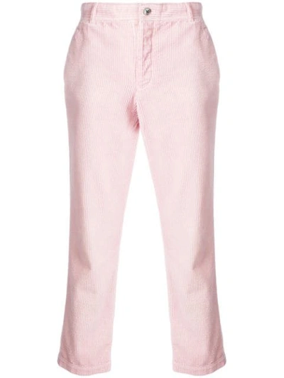 Thom Browne Garment Dye Corduroy Chino In Pink