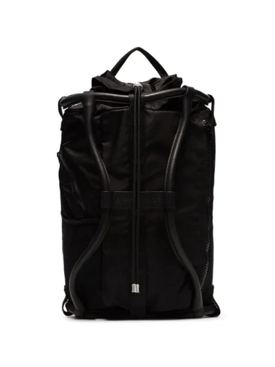 Y/project Leather-trimmed Backpack In Black