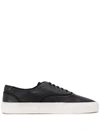 SAINT LAURENT BLACK VENICE LOW-TOP SNEAKERS