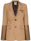 BOTTEGA VENETA SINGLE-BREASTED PANELLED BLAZER