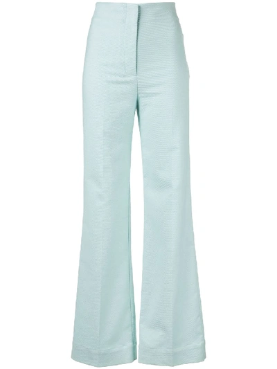 Manning Cartell High-waisted Flared Trousers In Blue