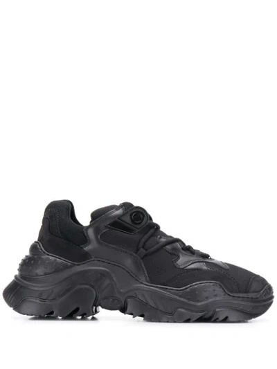 N°21 Oversize-sole Low-top Trainers In Black