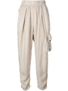 RAQUEL ALLEGRA RELAXED-FIT CARGO TROUSERS