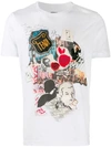 FENDI KARL KOLLAGE PRINTED T-SHIRT