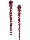 Simone Rocha Crystal-embellished Drop Earrings In Red