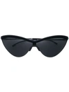 Mykita X Maison Margiela Cat-eye Sunglasses In Black