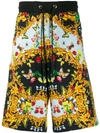 VERSACE JEANS COUTURE LOOSE-FIT PRINTED SHORTS