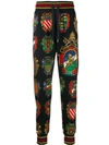 DOLCE & GABBANA PLAQUE TRACK PANTS