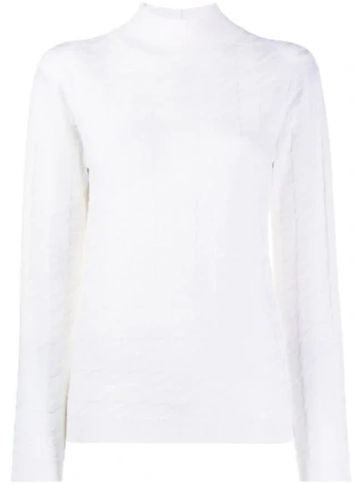 Blumarine Mock Neck Pullover - 白色 In White