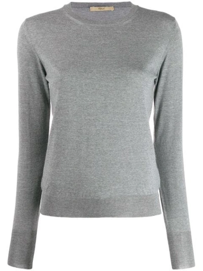 Nuur Sweater L/s Crew Neck Cashmere In Grey