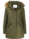 WOOLRICH PADDED HOODED COAT