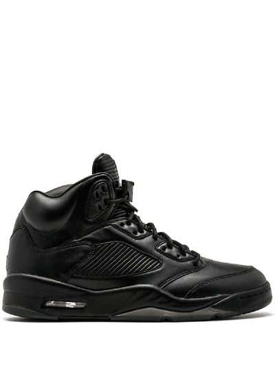 Jordan Air  5 Retro Prem Sneakers In Black