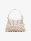 SHRIMPS SHRIMPS WOMENS WHITE CREAM QUINN BEADED SHOULDER BAG,QUBA95CREAMCLEAR7SH14183457