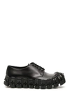 PRADA STUDDED DERBY LACE-UPS,11010316