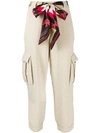 ALANUI BELTED KNIT TROUSERS