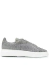 BY WALID STITCH DETAIL LOW TOP SNEAKERS