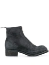 GUIDI FRONT ZIP ANKLE BOOTS