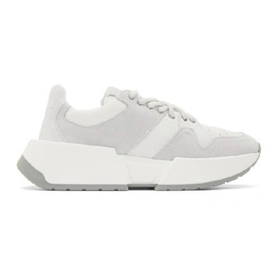 Mm6 Maison Margiela Paneled Trainers In T1010 White
