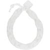 MM6 MAISON MARGIELA MM6 MAISON MARGIELA WHITE CHOKER CHAIN NECKLACE