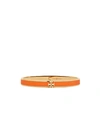 Tory Burch Kira Enameled Bracelet In Tory Gold / Orange