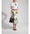 DOLCE & GABBANA Flowers And Vases Print Pencil Skirt