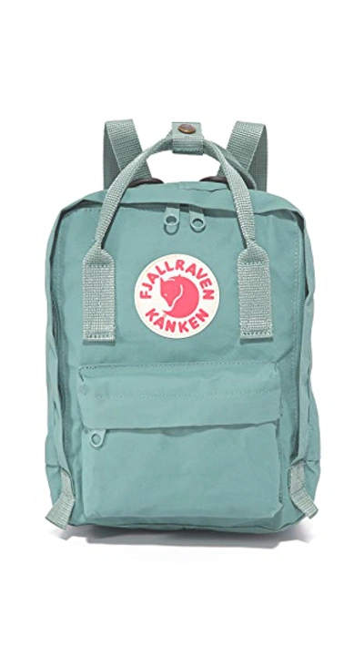 Fjall Raven Vinylon Kanken Mini Backpack In Light Blue