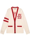 GUCCI EMBROIDERED WOOL CARDIGAN