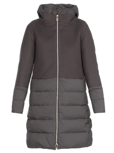 Herno Quilted Down Jacket In Grey