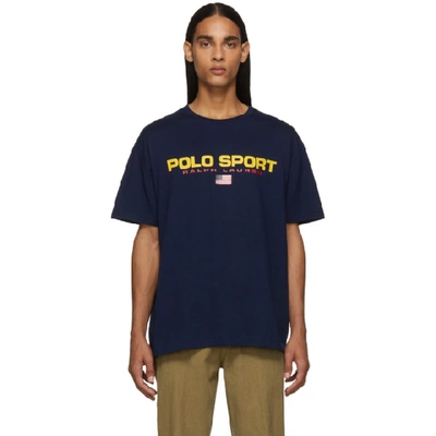 Polo Ralph Lauren Polo Sports Cotton T-shirt In Blue