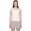 ADIDAS ORIGINALS BY DANIELLE CATHARI ADIDAS ORIGINALS BY DANIELLE CATHARI WHITE RIB TANK TOP