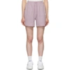 ADIDAS ORIGINALS BY DANIELLE CATHARI ADIDAS ORIGINALS BY DANIELLE CATHARI PURPLE SATIN SHORTS