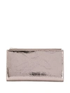 MM6 MAISON MARGIELA MM6 MAISON MARGIELA CRINKLE BI-FOLD WALLET - 银色