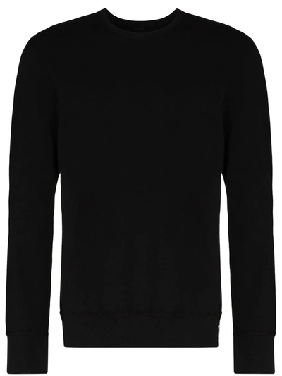 Reigning Champ Midweight Terry Cotton Sweatshirt In Black
