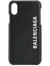 BALENCIAGA BALENCIAGA IPHONE X AND XS LOGO COVER - 黑色