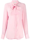 ALEXANDER MCQUEEN PUSSY BOW CREPE BLOUSE